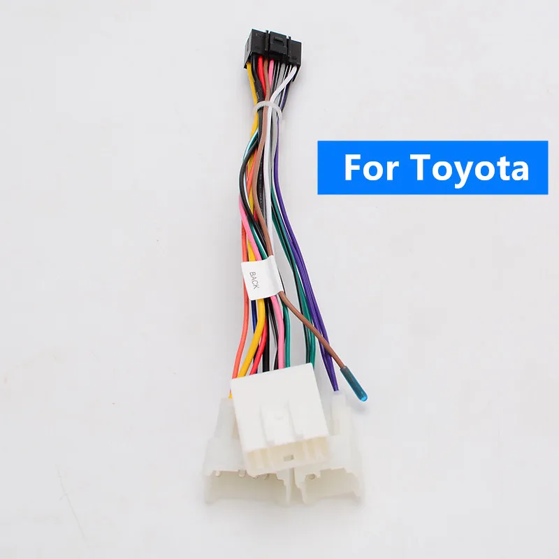 H-toyota 2 Din автомобиль Android радио кабель для Volkswagen Nissan Toyota Honda hyundai Kia peugeot и других старых шнуров питания адаптер разъем - Название цвета: H-toyota