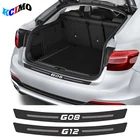 Наклейка на порог багажника автомобиля из углеродного волокна Pat для BMW G30 G20 G01 G02 G05 G06 G07 G08 G11 G12 G15 G16 G22 G23 G38, автомобильные аксессуары