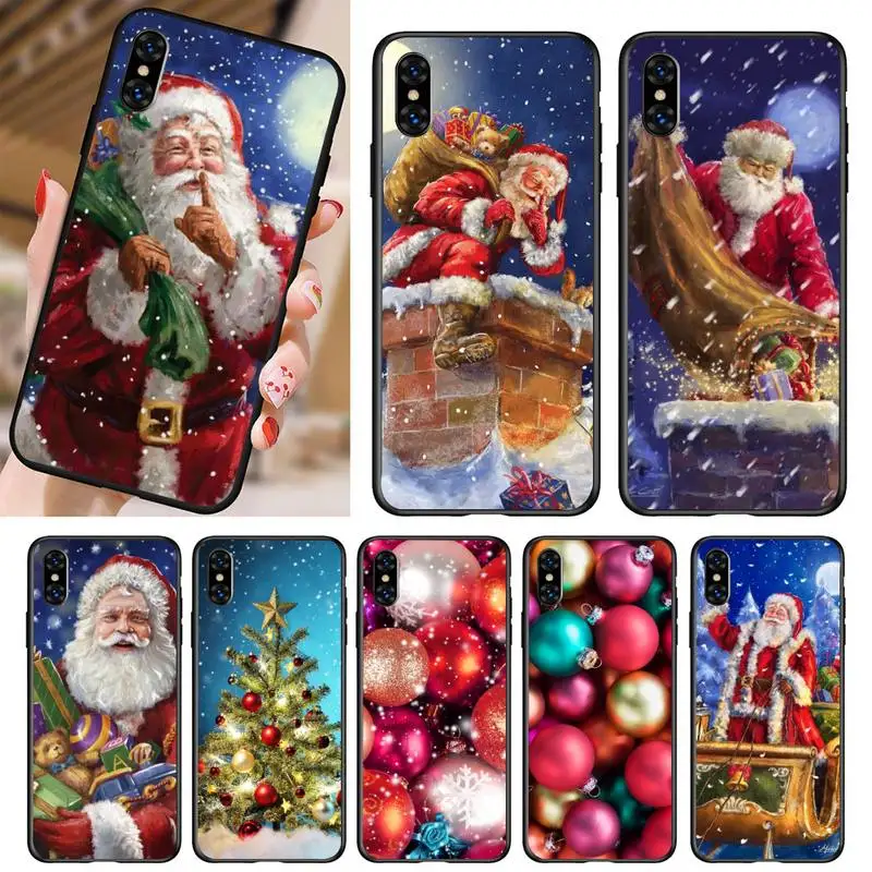 

Christmas New Year Phone Case For IPhone Case 5 5s se 6 6s 7 8 11 12 X Xs Xr Pro Plus Max Mini Cover