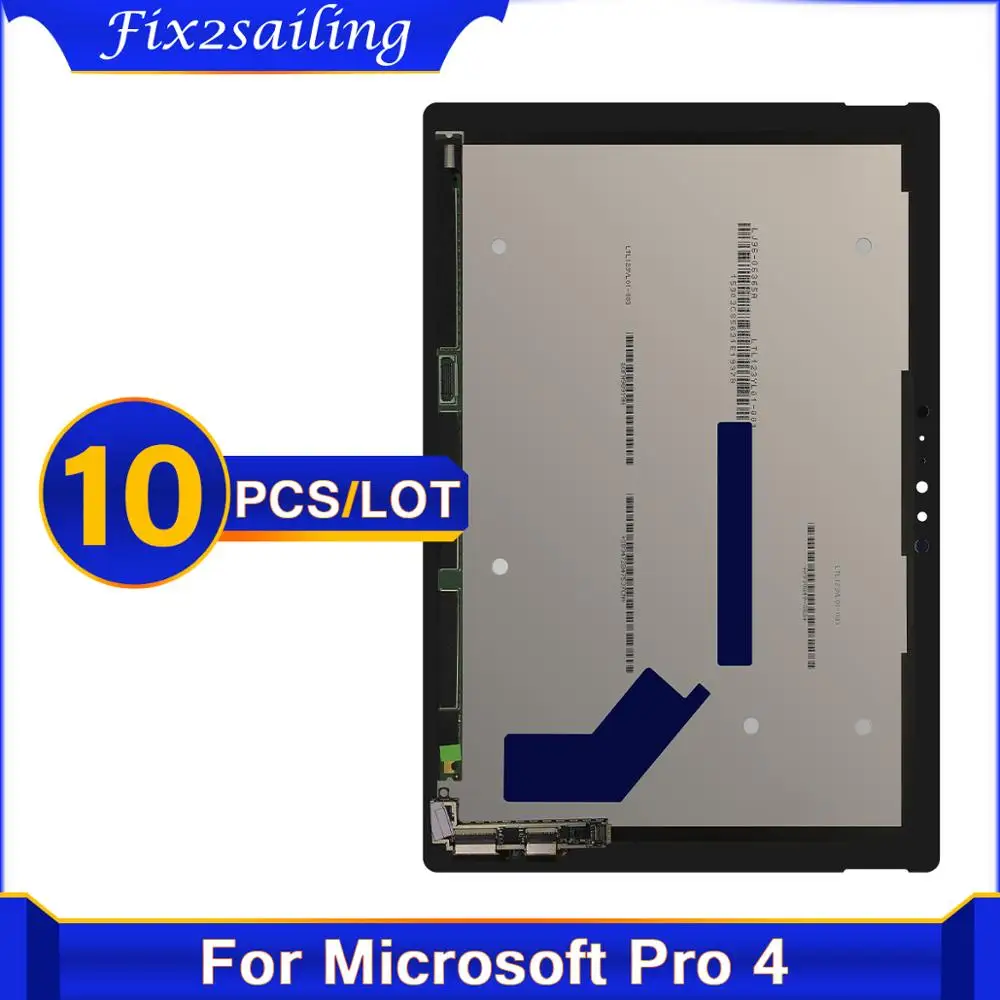 10 шт./лот для MicroSoft Surface Pro 4 1724 ЖК-дисплей сенсорный экран дигитайзер в сборе замена