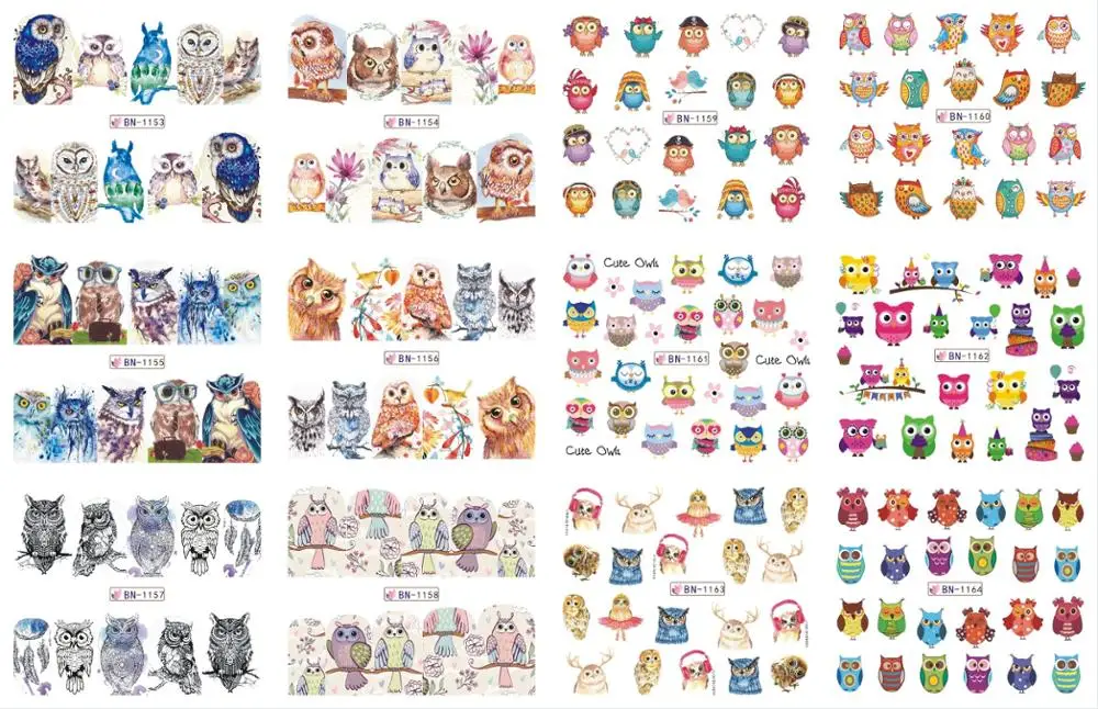 11 дизайнов милая собака животные узор Вода ногтей переводная татуировка