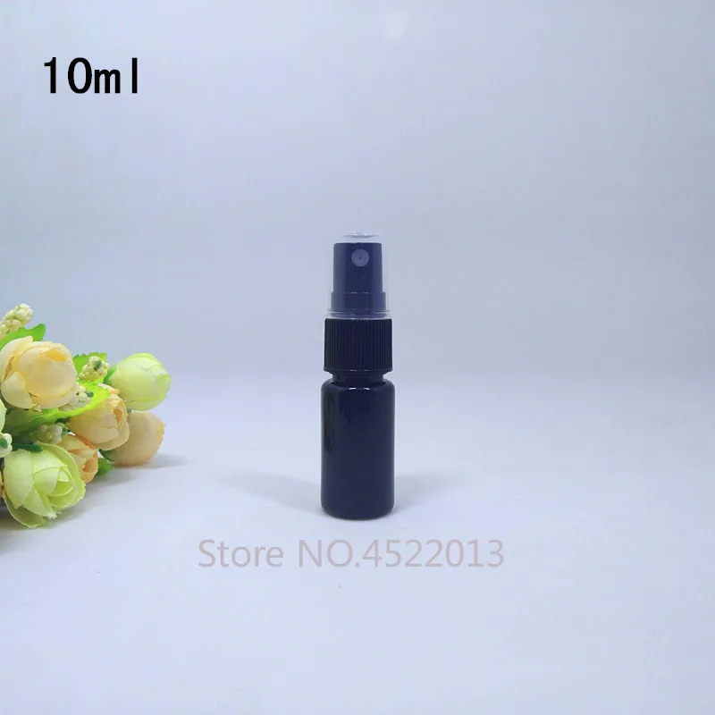 

100PCS/LOT Spray Pump Bottle,Black Plastic Cosmetic Container with Mist Atomizer,Empty Makeup Sub-bottling,Liquid Perfume Vials