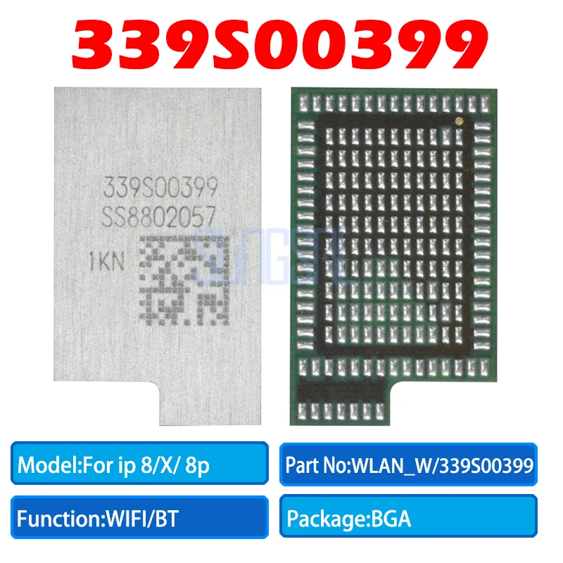 

2 шт./лот 100% оригинальный 339S00399 wifi IC Wifi для iPhone 8 8Plus X WLAN_W Wi-Fi чип