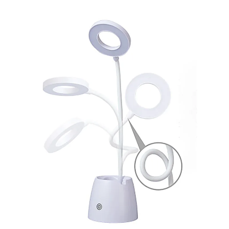 Настольная лампа 8 Вт LED DC5V светодиодный сенсорный выключатель для чтения зарядка