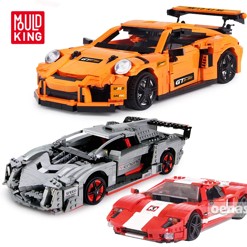 

High-Tech Car Toys MOC-10574 Red Phanton RSR Lamborghinis Veneno Roadster Large Model 20091 Building Blocks Kids DIY Toys Gift