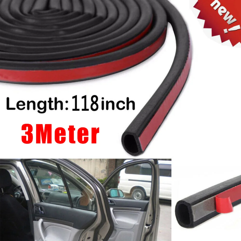 

1 Pcs Rubber 14mm*12mm*3meter Big D-shape Universal Weather Seal Hot New