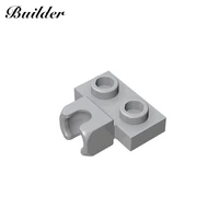 little builder 14704 moc bricks 1x2 single side socket board with ball 10pcs building blocks diy puzzle assembles particles toys