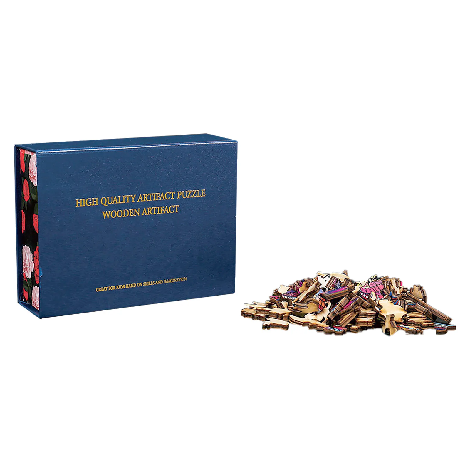 

Tiger Shape Wooden Jigsaw Puzzle Toys Unique Animals Shape Each Pieces 3D Puzzle Game Gift for Adults & Kids New