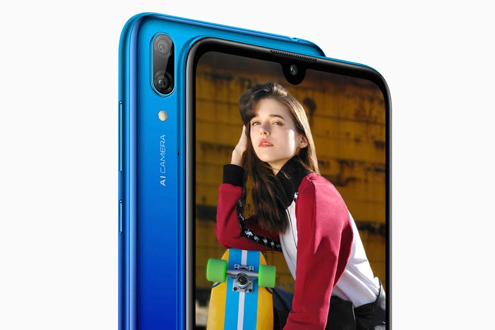 FCCID, глобальная версия, huawei Y7, мобильный телефон, 6,26 дюймов, 3 ГБ, 32 ГБ, DUB-LX1, две sim-карты, четыре ядра, разблокировка лица, камера AI
