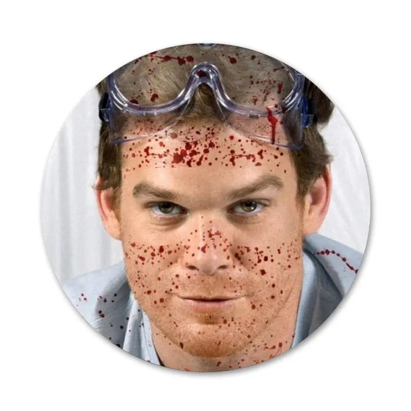 58 мм ТВ шоу Декстер Морган модные Значки украшения Броши Металлические для