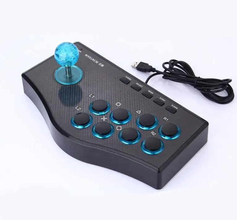 Ретро Аркада Рокер Джойстик USB проводной игровой контроллер для PS2/PS3/ПК/Android Smart TV