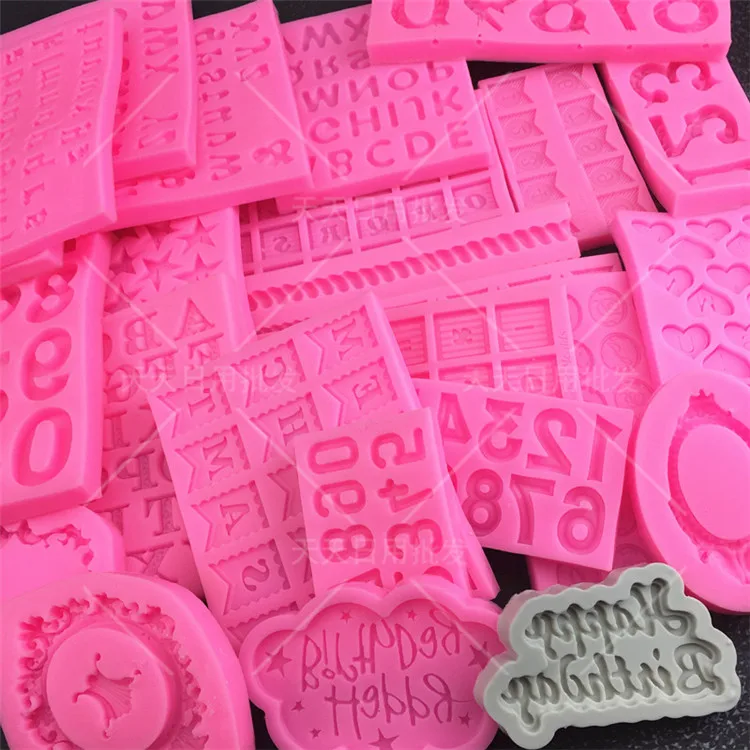 3D силиконовая форма для помадки торта шоколада леденцов кухонная посуда