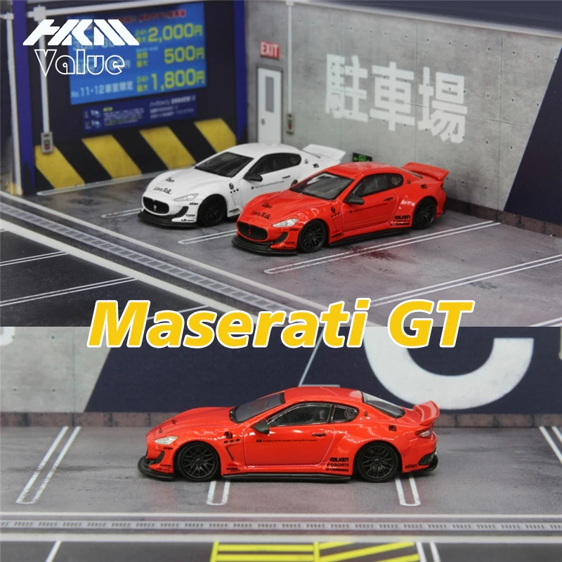 

HKM значение 1:64 Gran Туризм GT Maserati LBWK свобода ходьба из сплава Модель автомобиля коллекционная миниатюрная машина игрушки
