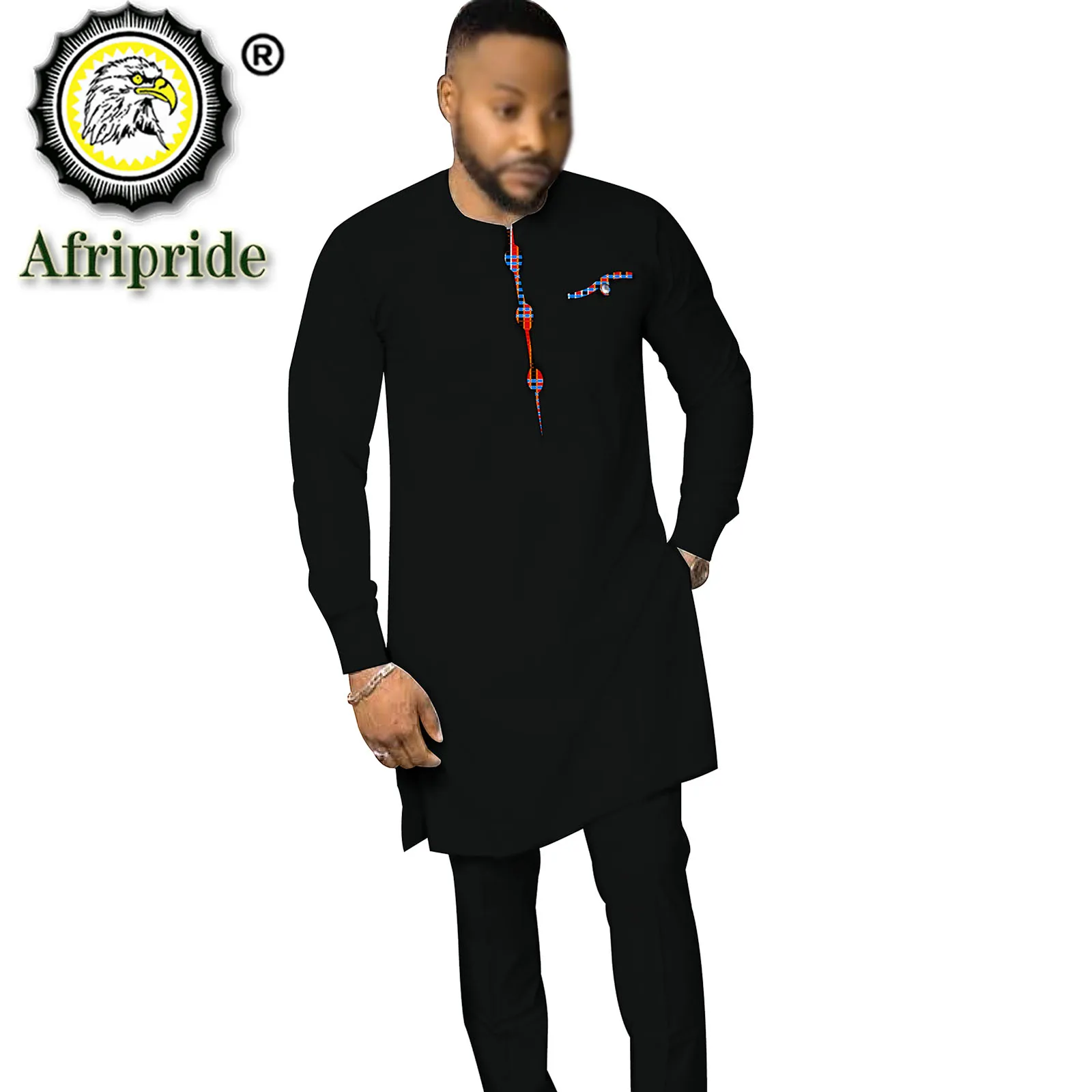 African Dashiki Print Top Pant Set 2 Pieces Outfit Set Brand Men Clothes Streetwear African Suit Men Africa Clothing S2016052