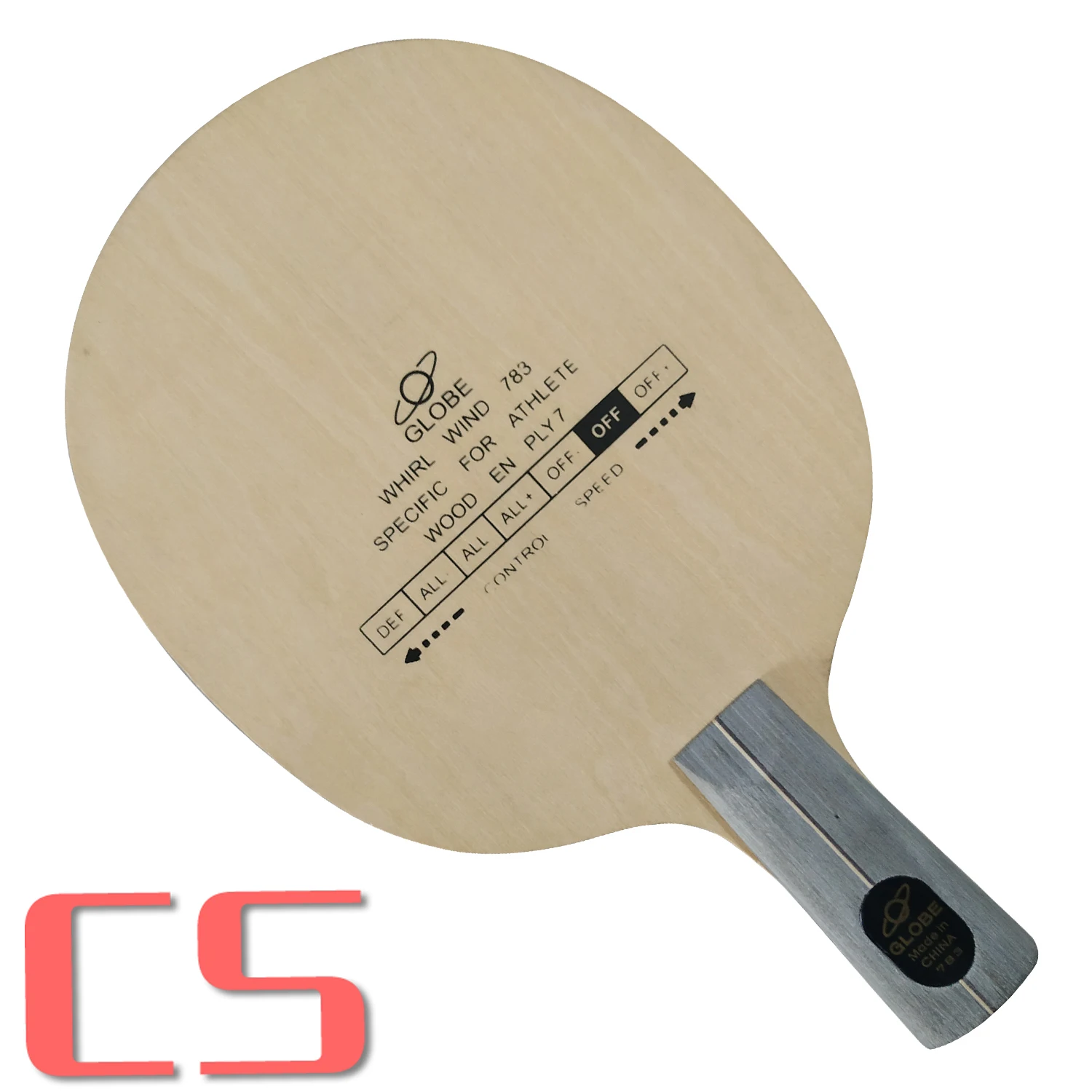 CS short handle Глобусы Вихрь Ветер 783 специально для Athlete 7-фанера от настольный теннис лезвие ракетка для пинг понга - Цвет: CS short handle
