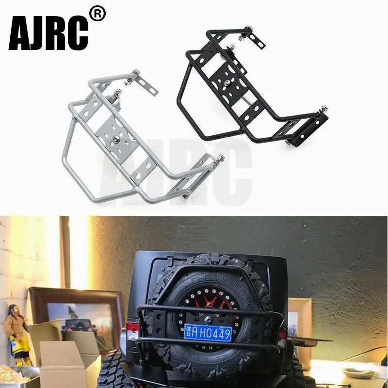 

Simulation Climbing Car Stinger Rear Bumper Metal Rear Bumper Spare Tire Frame For Wrangler Trx4 Defender Scx10 90046 90047