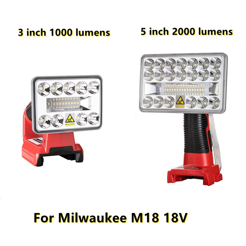 

Литий-ионный аккумулятор 18 в для Milwaukee M18/Портативная светодиодная лампа, фонарик, уличсветильник льник высокого качества, бесплатная доста...