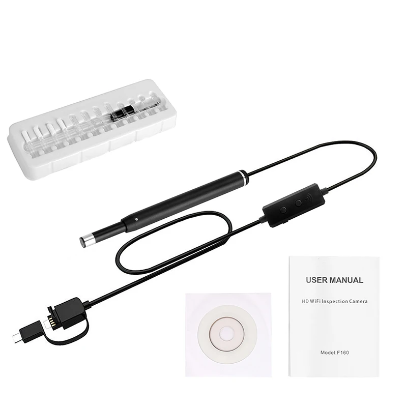 Новинка 2019 беспроводной Эндоскоп осматривающая камера ушной воск инструмент для