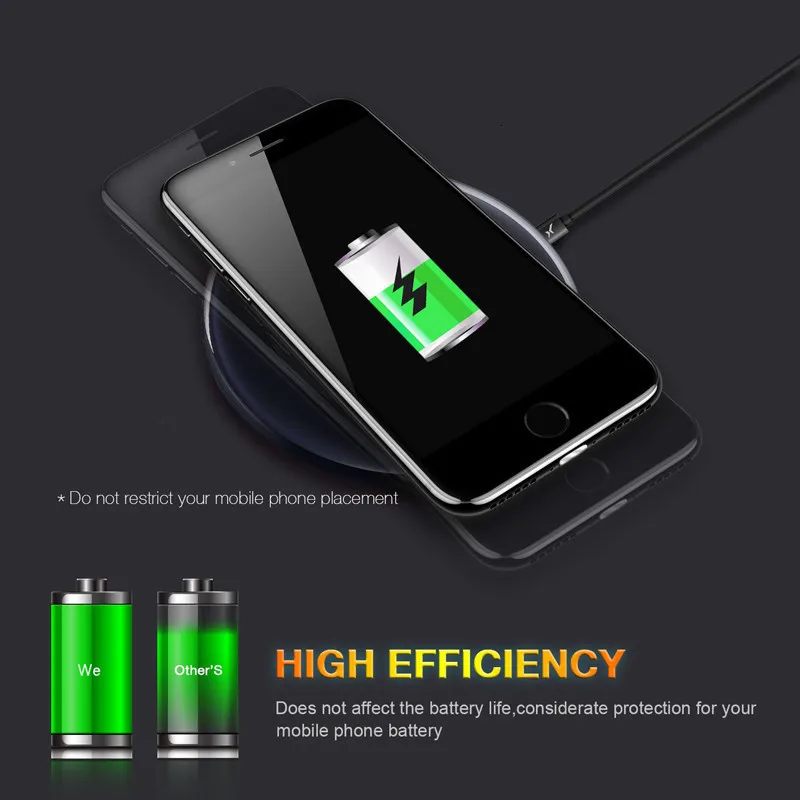 Ультратонкий приемник для iPhone 7 Plus 6 6S 5 5S SE samsung Xiaomi huawei Qi беспроводной зарядный приемник Micro usb type-C