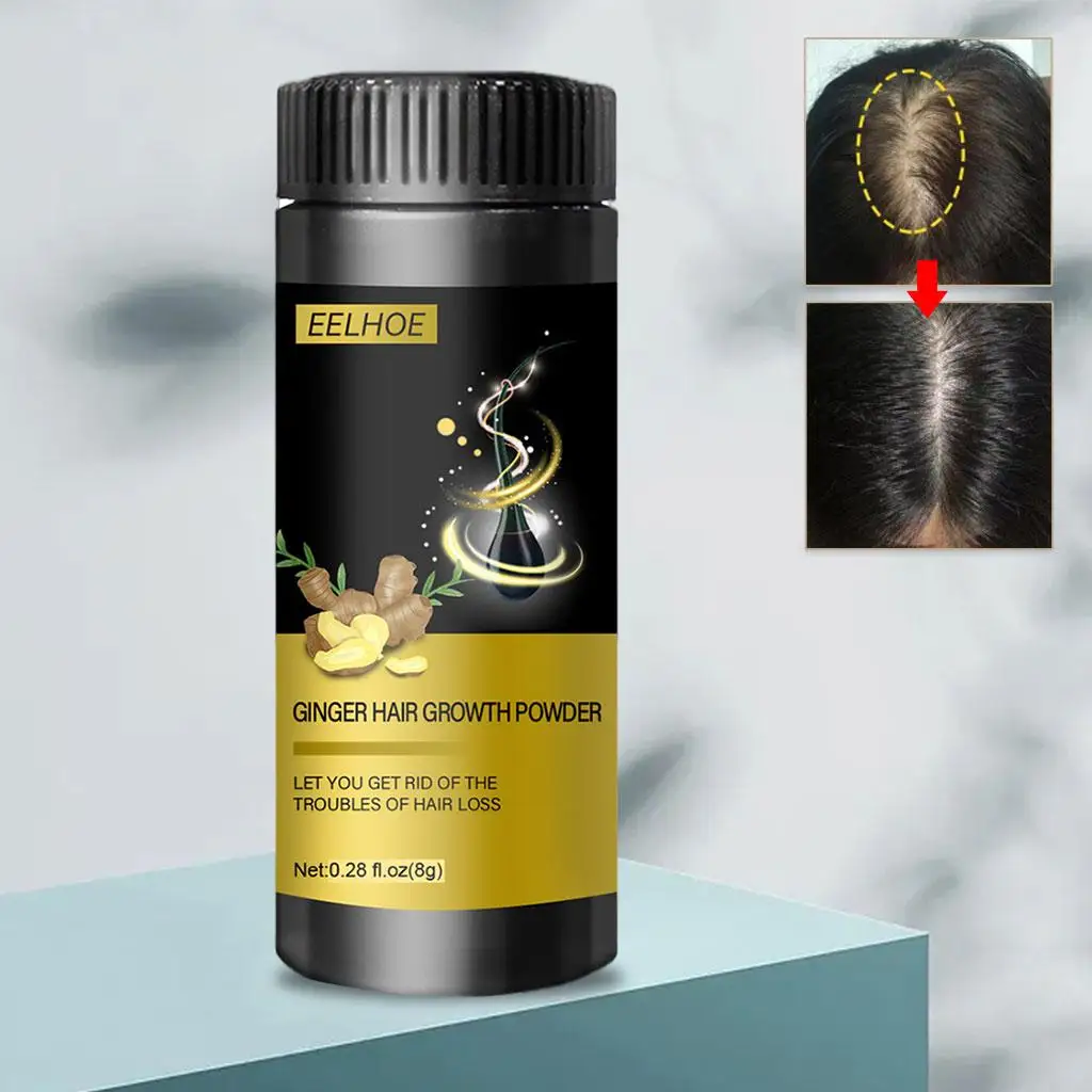 Ginger Hair Growth Powder Scalp Oil Control Promotes Thicker Care Essence for Prevent Thinning Dry Adults | Красота и здоровье