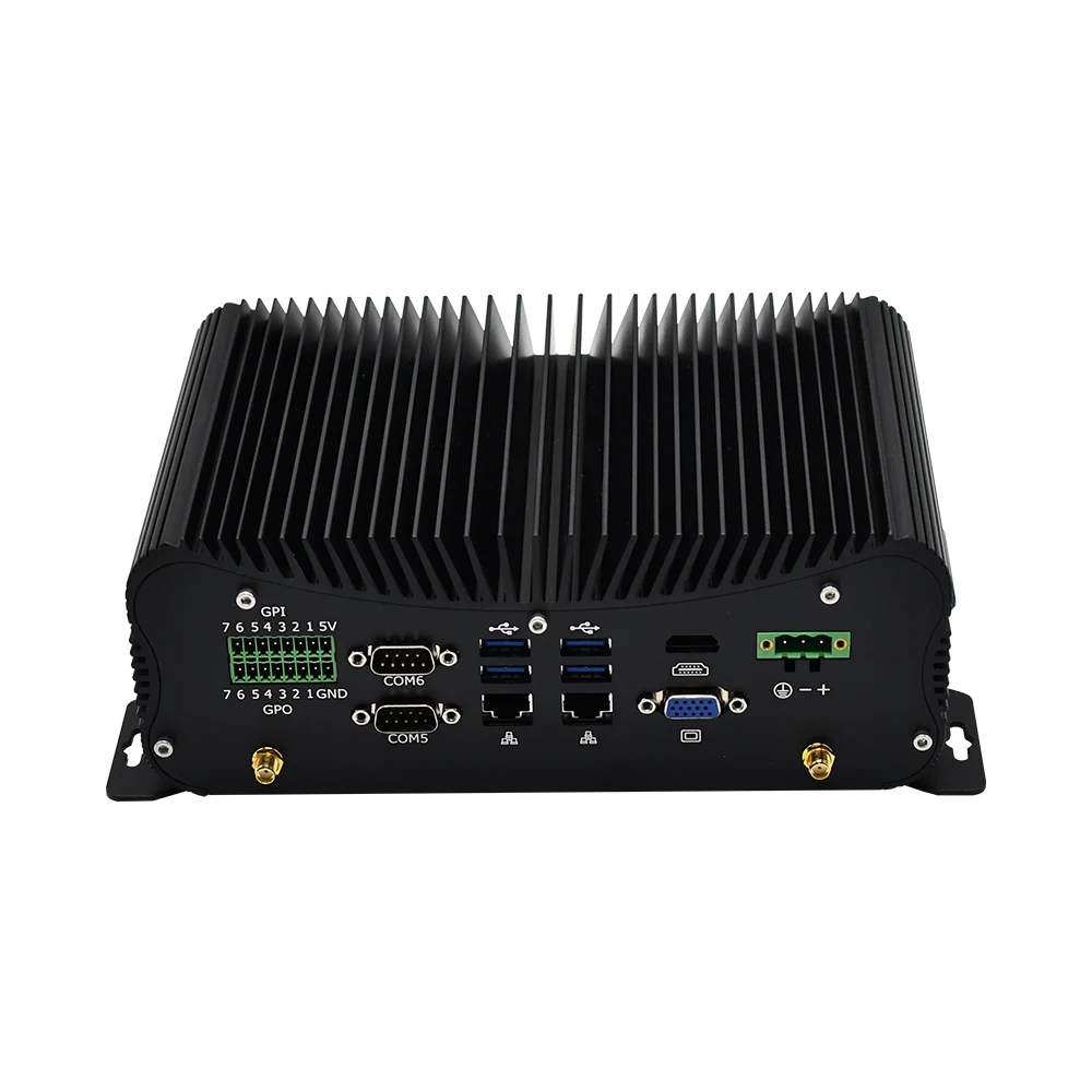 2021 дешевый промышленный безвентиляторный мини-ПК Intel i5-8250U Rugged компьютер 6 * COM 2 Lans 8