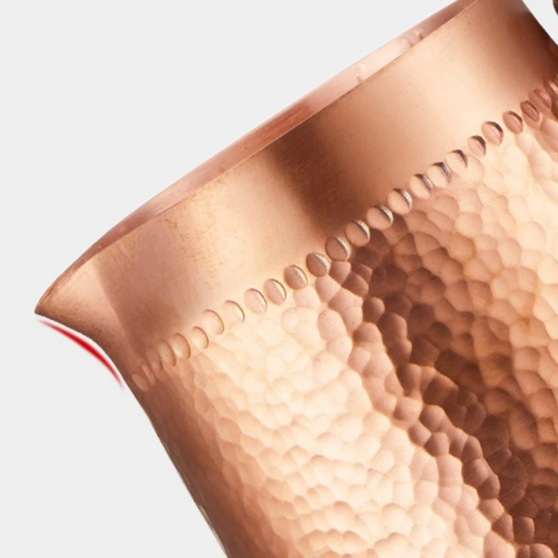 Горячая Новинка 1 шт. 400 мл Чистая медь Ручная работа тиснение молочный