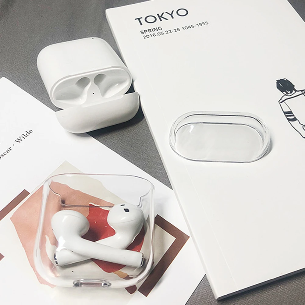 Милый беспроводной Чехол для наушников Iphone AirPods 1 и 2 пластиковый противоударный