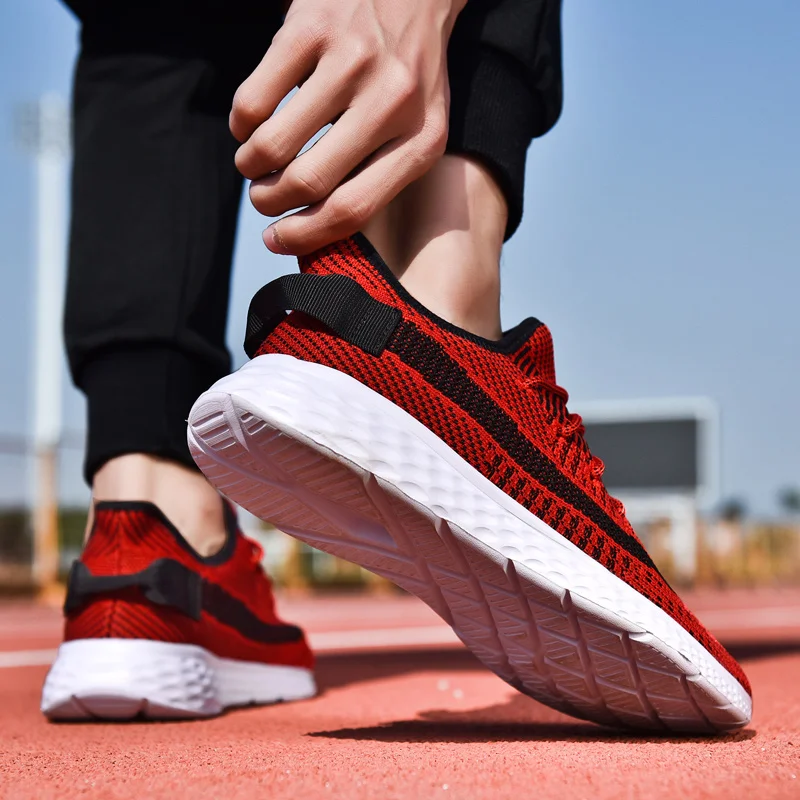 Light Man Running Shoes Comfortable Breathable Men's Sneaker Casual Antiskid and Wear-resistant Jogging Men Big Size Sport Shoes