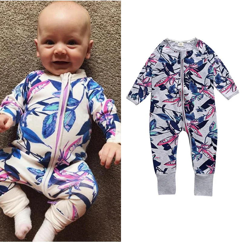 

2021 Toddler Unisex-baby Spring And Autumn Jumpsuit Cotton Printing Romper Baby Girl Baby Boys Onesie Outfits Suit more style W8