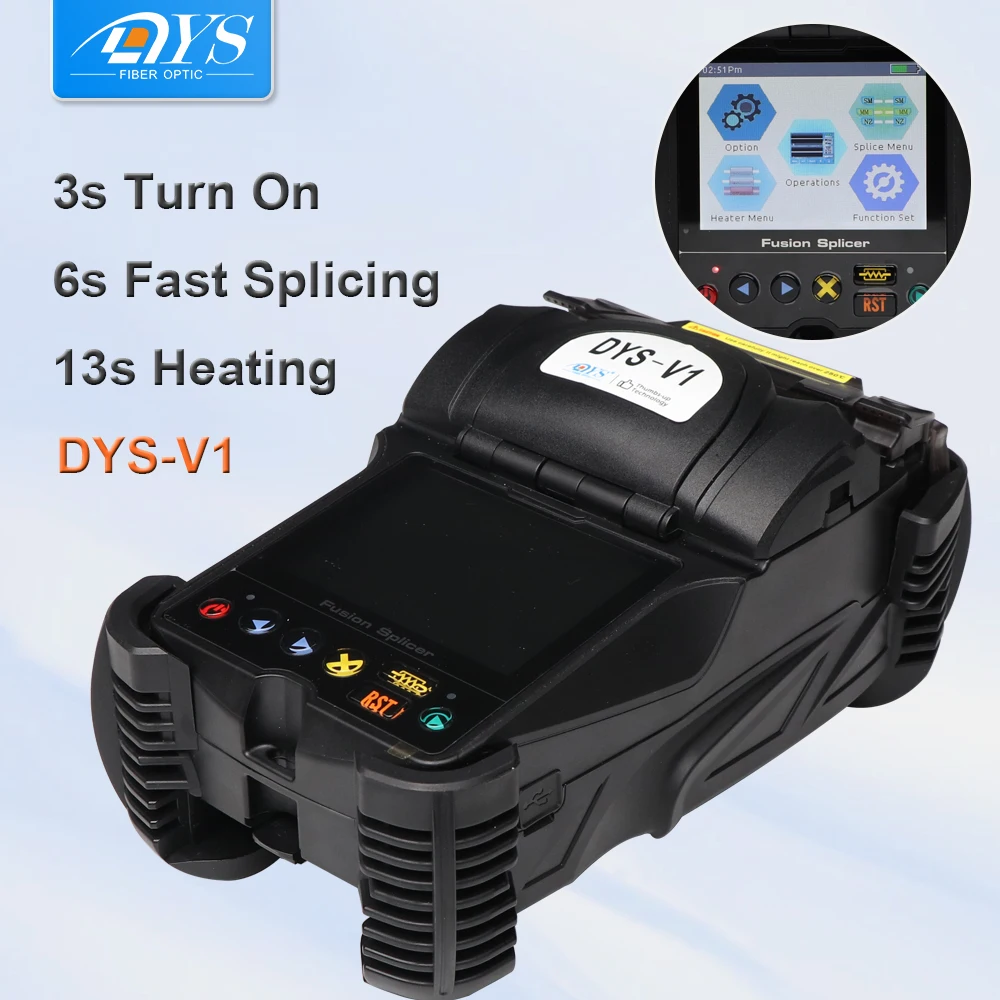 

DYS-V1 Многоязычная автоматическая интеллектуальная FTTH волоконно-оптическая сварочная машина для сращивания оптоволоконного сплава Сращива...