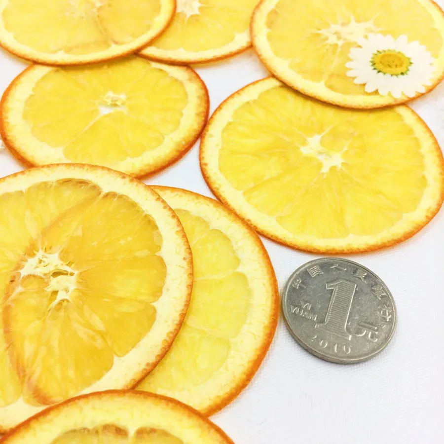 

5pcs Dried Pressed 5-6cm Orange Slices Fruit Plant Herbarium For Jewelry Photo Frame Phone Case Bookmark Postcard Making DIY