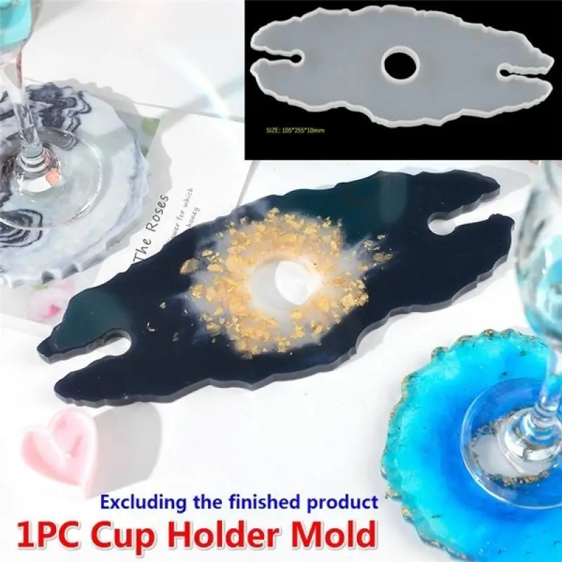 1 шт. держатель для стаканов из эпоксидной смолы силиконовые подставки стола