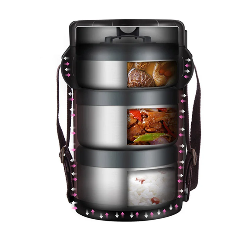 Японский Ланч-бокс TIANXI из нержавеющей стали с подогревом кухонный контейнер для