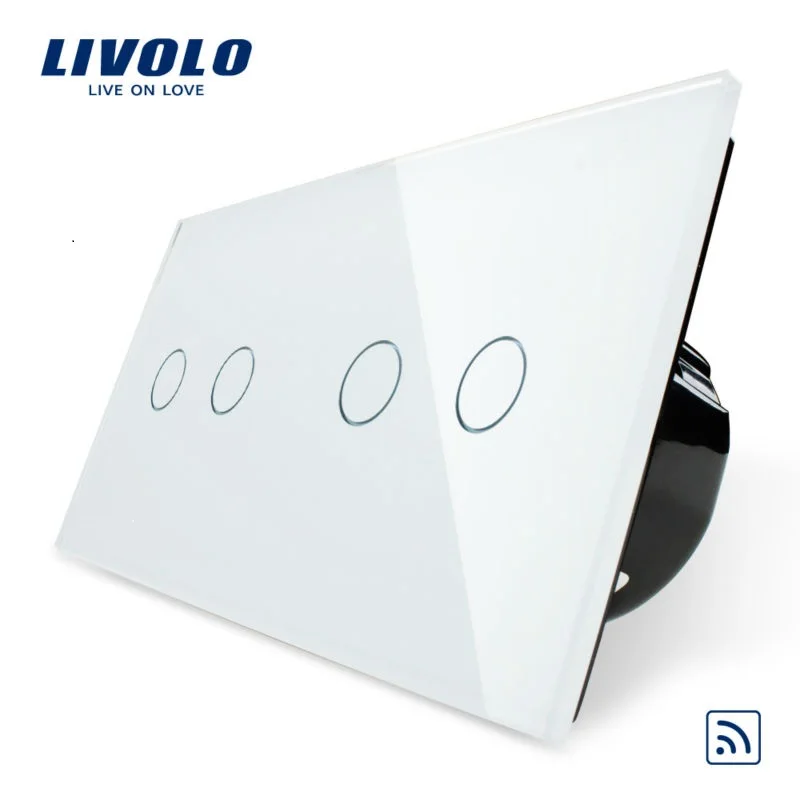 Livolo Easy Life 4 бандовый сенсорный экран с дистанционным управлением роскошная