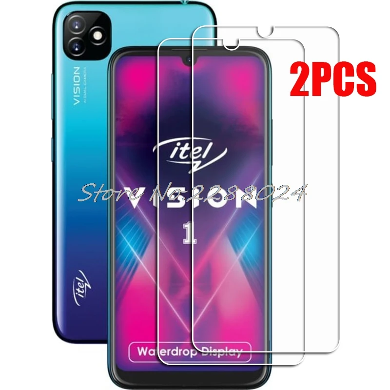 2 шт. для Itel Vision 1 закаленное стекло высокой четкости Защитная пленка экрана Vision1 |