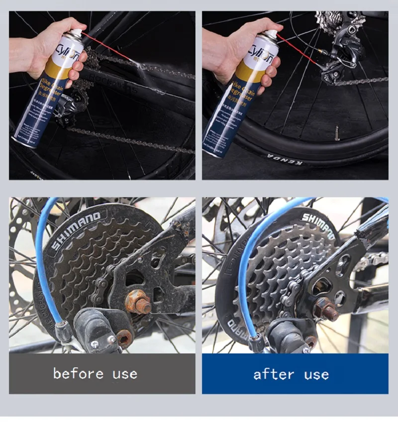 

Bicycle chain lubricating oil antirust cleaning agent decontamination cleaning maintenance bicycle maintenance and cleaning
