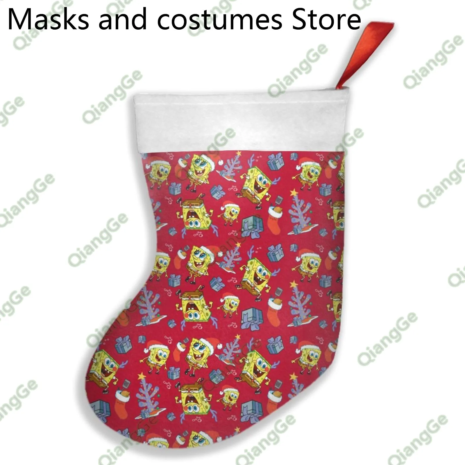 

Christmas Gift Socks Children Cute Bag Fireplace Tree Christmas Decoration Custom Pattern New Year Gift