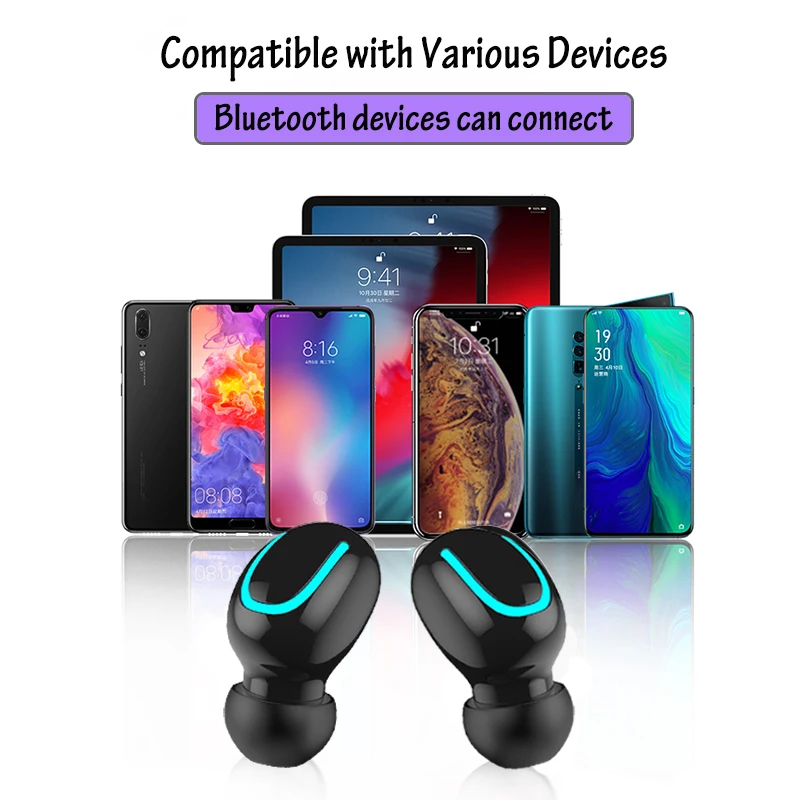 Фото TWS Bluetooth наушники с сенсорным управлением беспроводные басами гарнитура для Xiaomi TWS Bluetooth наушники с сенсорным управлением беспроводные басами гарнитура для Xiaomi