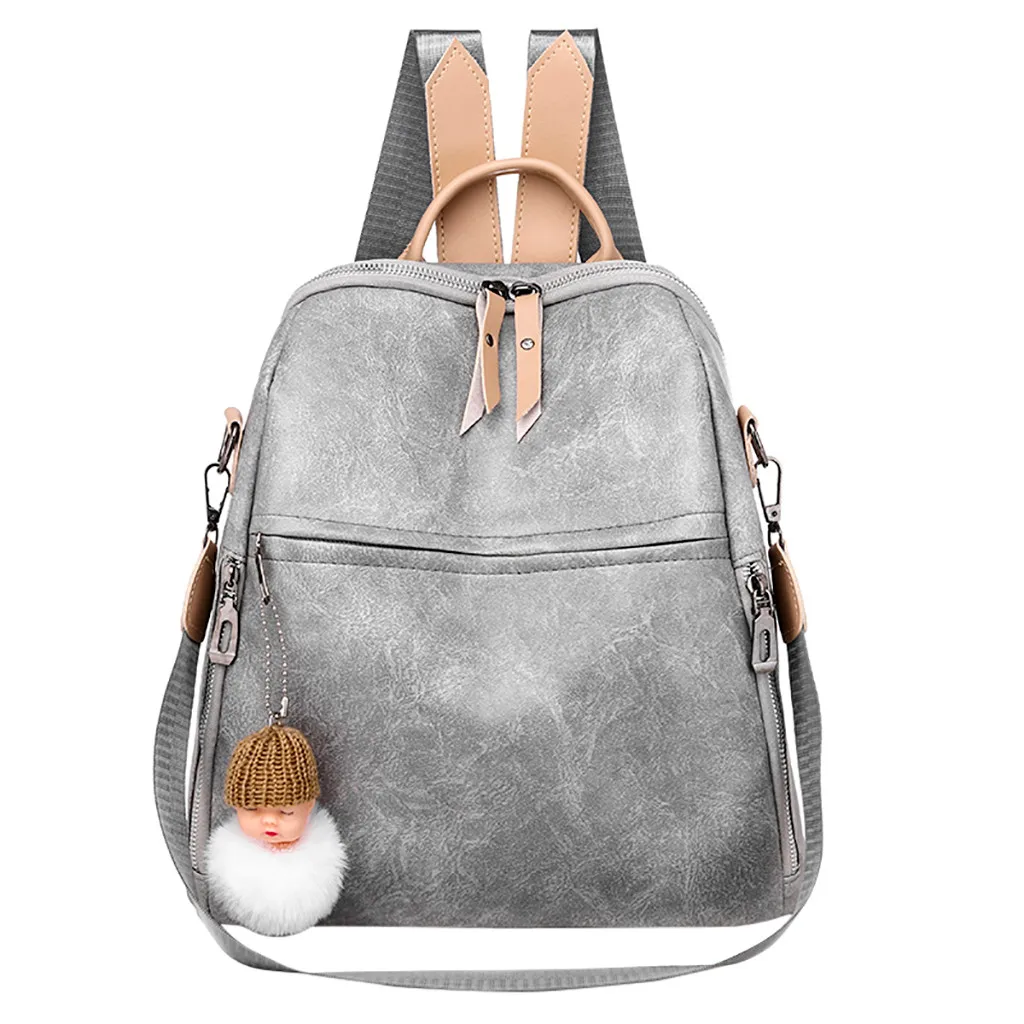 50 # Противоугонный женский рюкзак высокого качества из искусственной кожи