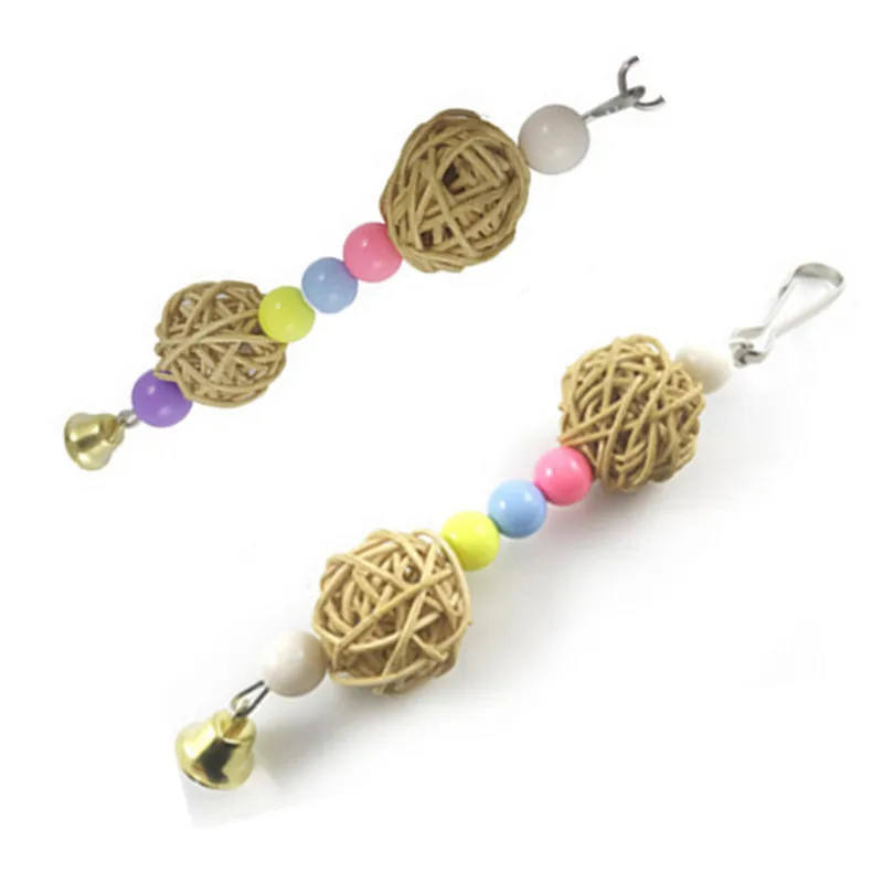 Хит разноцветные бусины игрушки для птиц домашние животные попугай лестница