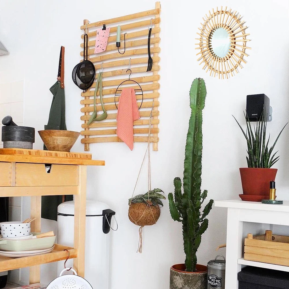 Скандинавская настенное висящее зеркало для макияжа круглое туалетное из