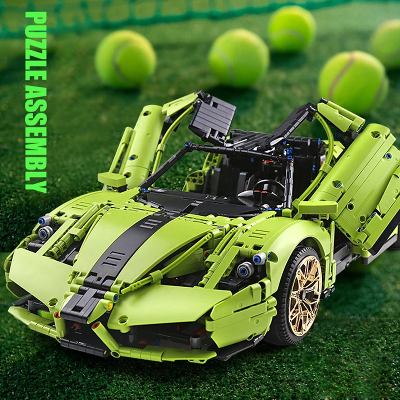 Mould king 13057 Technic Супер гоночный автомобиль Lamborghining sian FKP 37 модель автомобиля