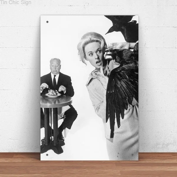 

The Birds 1963 Movie Metal Tin Sign Pin Up Metal Sign Metal Decor Wall Sign Wall Decor (20cmx30cm) XIK52