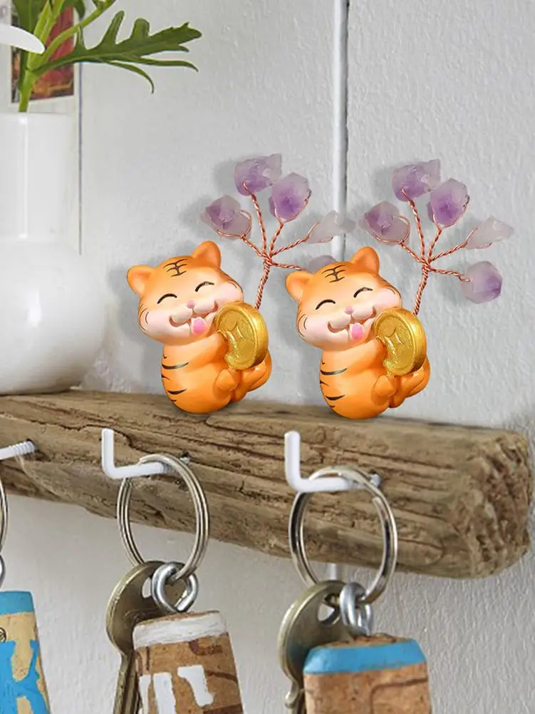 

Tiger Ornament Statue With Lucky Tree For 2022 Chinese Cute Small Tiger Lucky Tree Sculpture Car Interior Lucky Tree Home Furnis