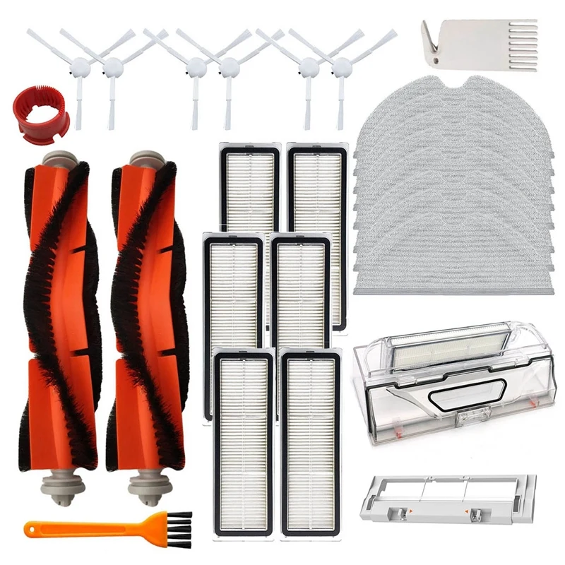 

Hepa Filter Main Side Brush Mop Cloth Dust Box Replacement Kit for Xiaomi 1C STYTJ01ZHM Robotic Vacuum Cleaner Parts