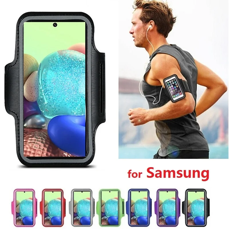 

Gym Sport Running Arm band Case for Samsung A51 A50 A71 A70 A10 A20 A30 A40 A20E A20s A30s A31 A01 M40 M30 M30s M20 M21 Case Bag
