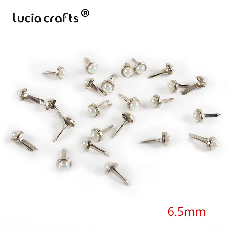 S1 AB White 50pcs 50 шт/100 шт разноцветные Круглые металлические украшения для рукоделия скрапбукинга с заклепками для создания открыток фотоальбом G1309 - Цвет: S1 AB White 50pcs