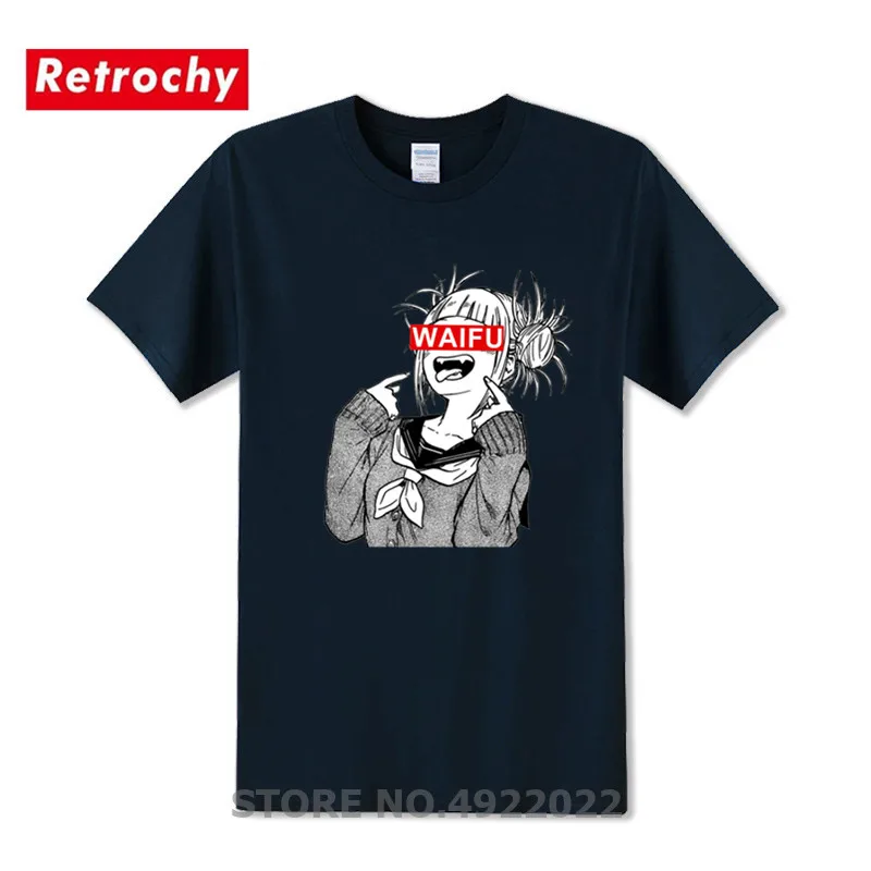 Футболка из материала Waifu футболка Otaku Lewd Hentai с милыми девушками аниме Ahegao для