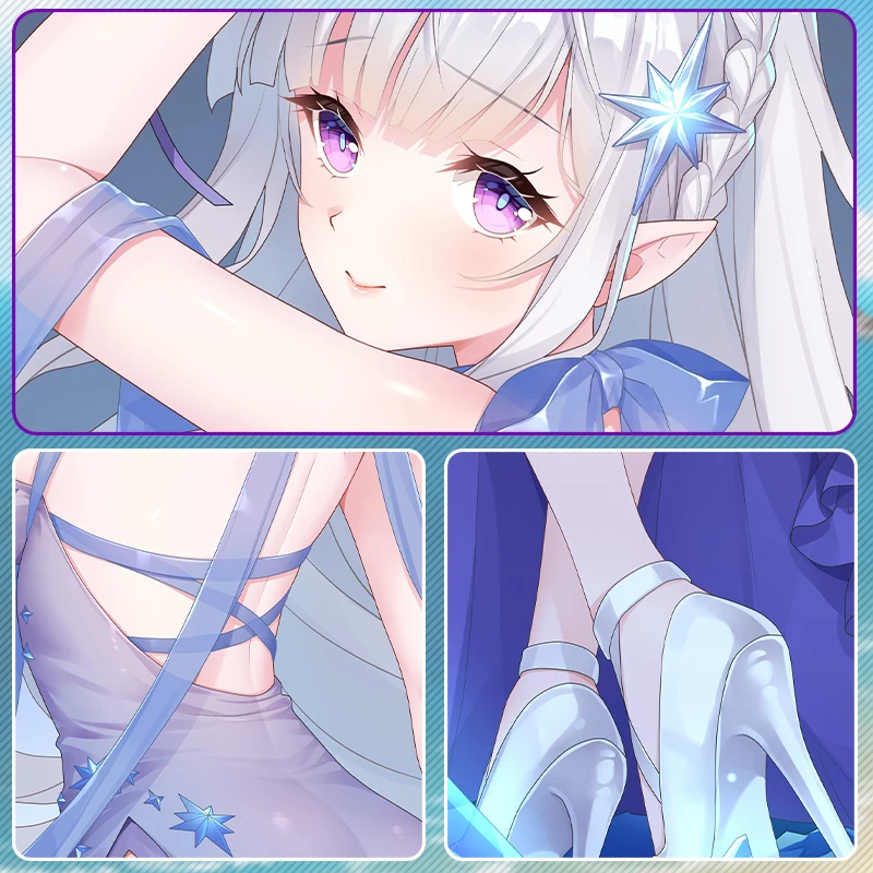 Наволочка для подушки в стиле аниме Re:Zero Emilia сексуальная дакимакура обнимающая
