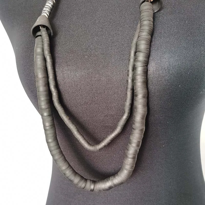 Toyabcновые готические ожерелья с подвесками женские панковские цепи на свитер